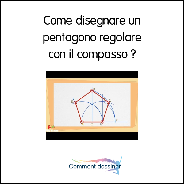 Come disegnare un pentagono regolare con il compasso